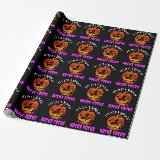 Het is gewoon een stel Hocus Pocus Pompoen Hallowe Cadeaupapier (Uitgerold)