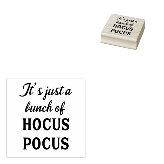 Het is gewoon een Stempel van Hocus Pocus (Gestempeld)