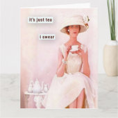 Het is gewoon thee, ik zweer het kaart (Voorkant)