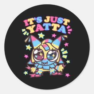 Het is gewoon Yatta Toons Dandys World Girls Birth Ronde Sticker