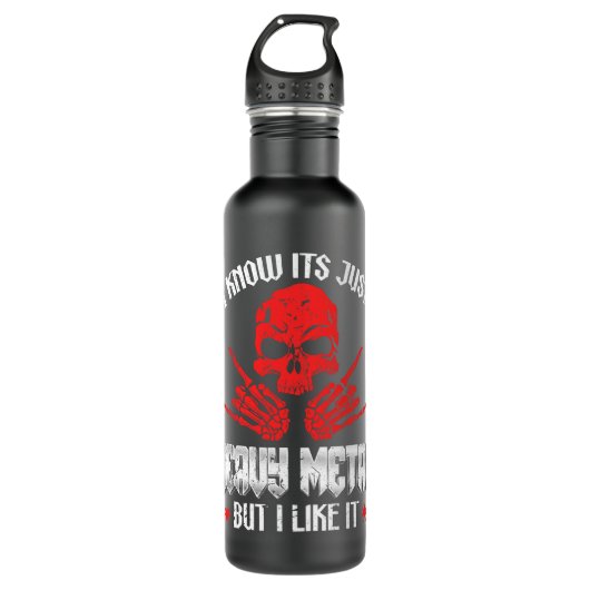 Het is gewoon zware metalen muziek, maar ik vind h waterfles (Voorkant)