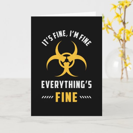 Het is goed dat ik alles goed vind. kaart (Gele Bloem)