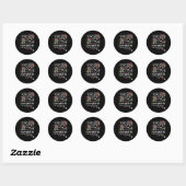 Het is goed dat ik alles goed vind.. ronde sticker (Vel)