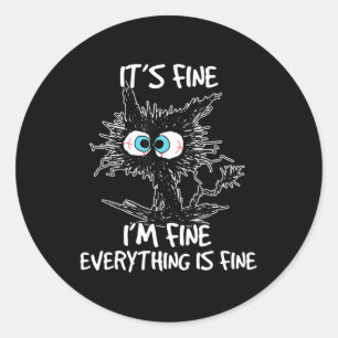 Het is goed dat ik alles goed vind.. ronde sticker
