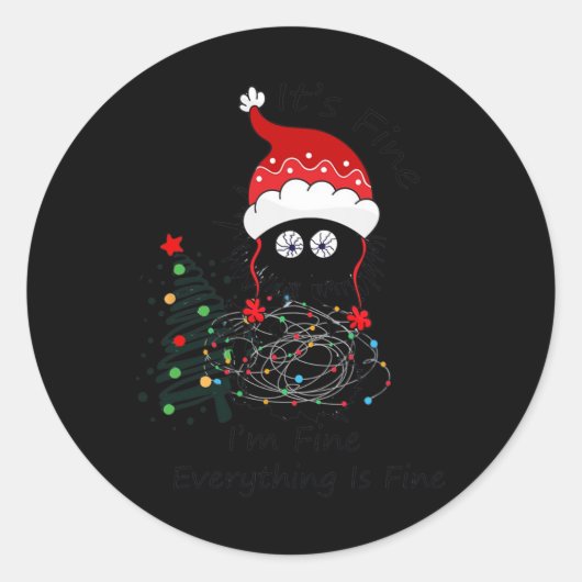 Het is goed dat ik alles goed vind.. ronde sticker (Voorkant)