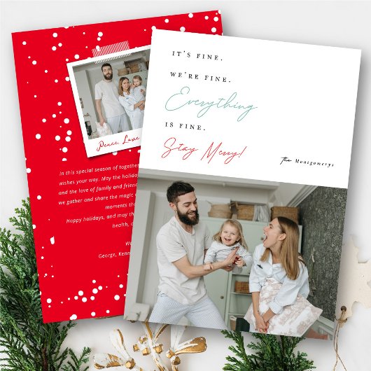 Het is goed dat we alles goed doen. feestdagenkaart