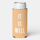 "Het is goed." Grappig, Christelijk. Peach (Seltzer Achterkant)