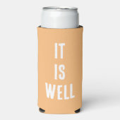 "Het is goed." Grappig, Christelijk. Peach (Seltzer Voorkant)