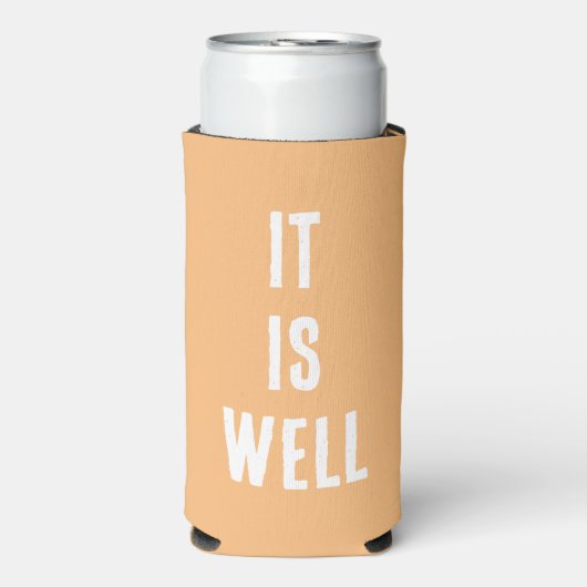 "Het is goed." Grappig, Christelijk. Peach (Seltzer Voorkant)