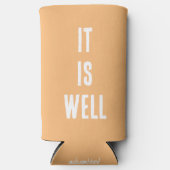 "Het is goed." Grappig, Christelijk. Peach (Voorkant)