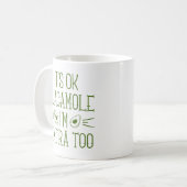 Het is goed Guacamole dat ik te veel ben Koffiemok (Voorkant links)