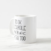 Het is goed Guacamole dat ik te veel ben Koffiemok (Voorkant links)