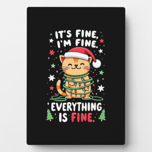 Het Is Goed Ik Ben Goed Alles Is Goed Xmas Kat Chr Fotoplaat