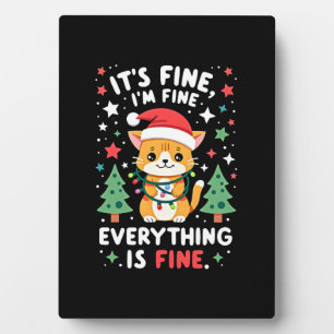 Het Is Goed Ik Ben Goed Alles Is Goed Xmas Kat Chr Fotoplaat