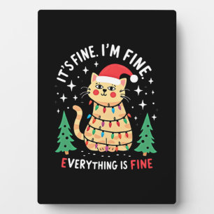 Het Is Goed Ik Ben Goed Alles Is Goed Xmas Kat Chr Fotoplaat