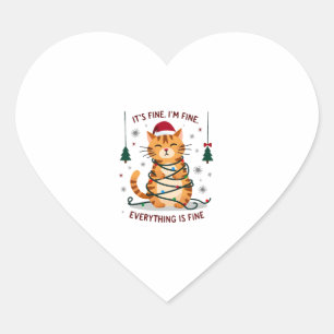 Het Is Goed Ik Ben Goed Alles Is Goed Xmas Kat Chr Hart Sticker