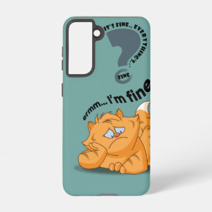 Het is goed, ik ben oké, alles is oké samsung galaxy hoesje