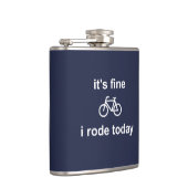 Het is goed, ik ben vandaag vertrokken heupfles (Rechts)