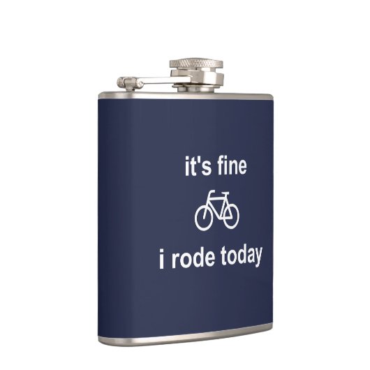 Het is goed, ik ben vandaag vertrokken heupfles (Rechts)