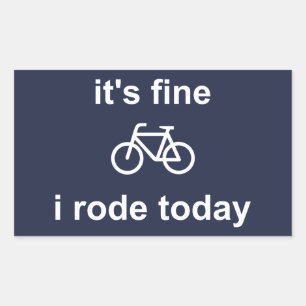 Het is goed, ik ben vandaag vertrokken rechthoekige sticker