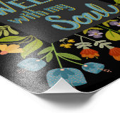 Het is goed met mijn soep foto afdruk (Hoek)