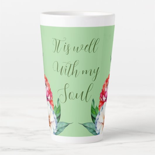 Het is goed met mijn soep latte mok (Voorkant)