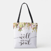Het is goed met mijn Soul Floral-Canvas tas (Achterkant)