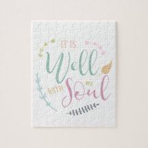 Het is goed met mijn ziel Christelijke typografie.