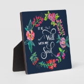 Het is goed met mijn ziel fotoplaat (Voorkant)