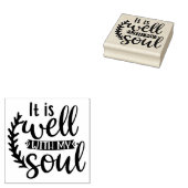 Het is goed met mijn ziel 	rubberstempel (Gestempeld)