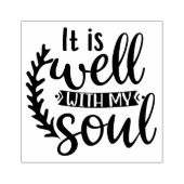 Het is goed met mijn ziel 	rubberstempel (Afrduk)