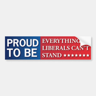Het is goed om alles te zijn wat liberalen niet ku bumpersticker