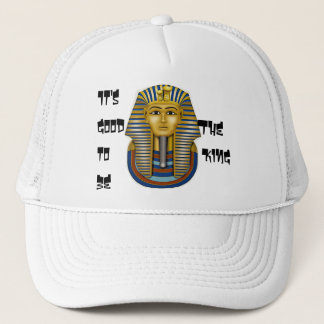 Het is goed om de koning te zijn, King Tut Mask Trucker Pet