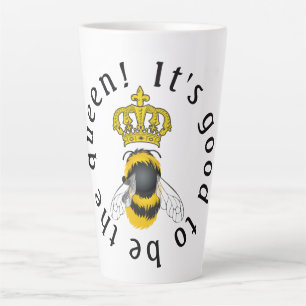 Het is goed om de koningin te zijn latte mok