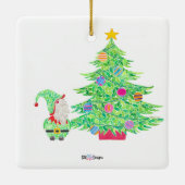 Het is goed om Gnome Ceramic Ornament te zijn (Achterkant)