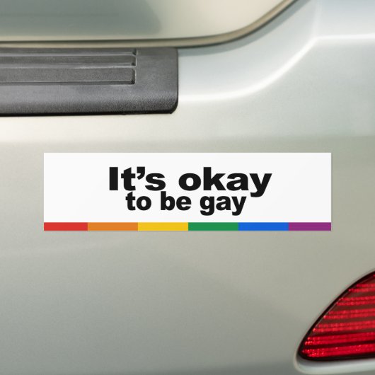 Het is goed om homo te zijn bumpersticker (Op auto)