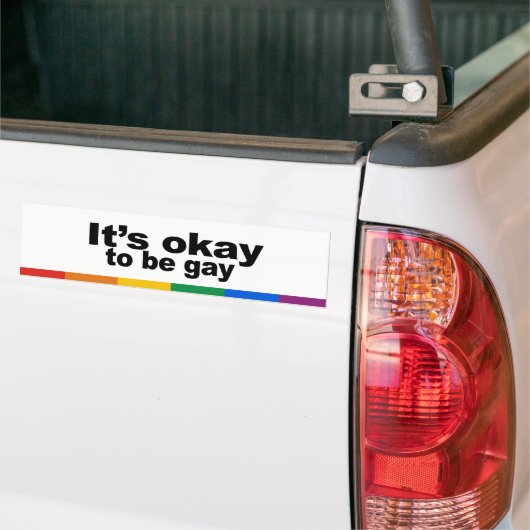 Het is goed om homo te zijn bumpersticker (Op Truck)