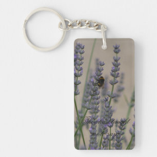 Het is goed om op lavender sleutelring te zijn sleutelhanger