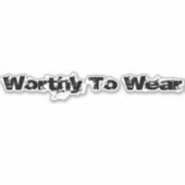 Het is goed om te Draag Sticker (Voorkant)