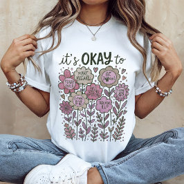 Het is goed voor Boho Floral T-shirt