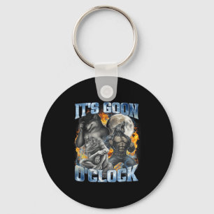 Het is Goon Oclock Cool Grappige Alpha Wolf Weerwo Sleutelhanger