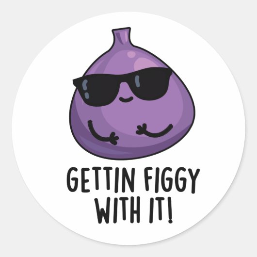 Het is grappig dat je er helemaal mee bezig bent ronde sticker (Voorkant)