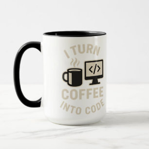 Het is grappig dat je koffie omzet in code mok