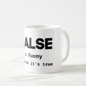 Het is grappig omdat de ware Programmering Joke Koffiemok (Voorkant rechts)