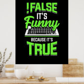 Het is grappig poster (Keuken)