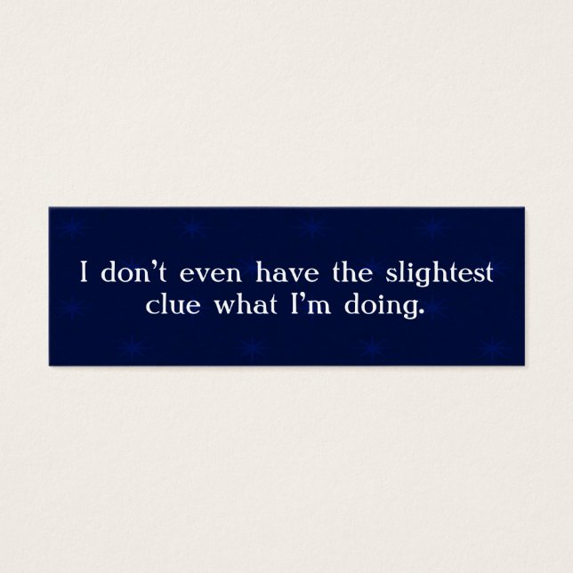 Het is grappig, want het is waar mini visitekaartjes (Voorkant)