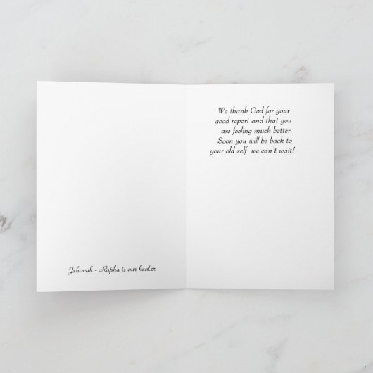 Het is Groot u zich beter voelt Kaart (Binnen)