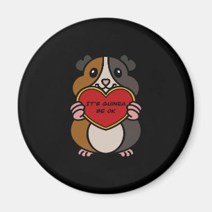 Het is Guinee Varkenshart OK   Cute Guinea Pig Magneet