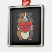 Het is Guinee Varkenshart OK | Cute Guinea Pig Metalen Ornament (Links)