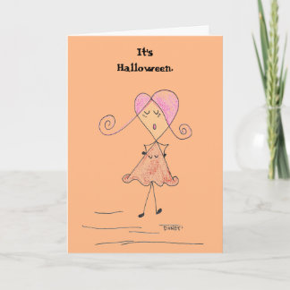 Het is Halloween. Dat krijg ik de hele tijd. Kaart